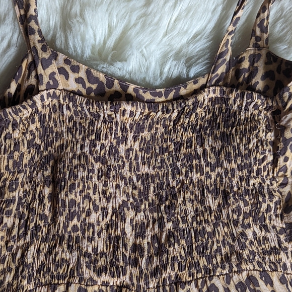 EUC Faithfull the Brand Elsa Jumpsuit in Mila Leopard Print - Picture 11 of 16